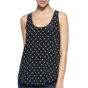 Joie 100% Silk Sleeveless Round Neck Tank Top in Hot Air Balloon Print